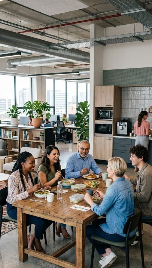 Professional workplace dining